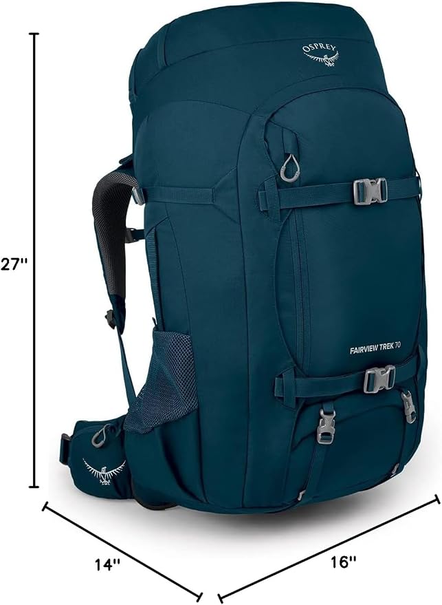 Osprey Fairview Trek 70L Women's Travel Backpack, Night Jungle Blue - Image 8