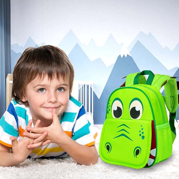 AGSDON Toddler Backpack Leash, 9.5" Safety Harness Dinosaur Bag - Image 8