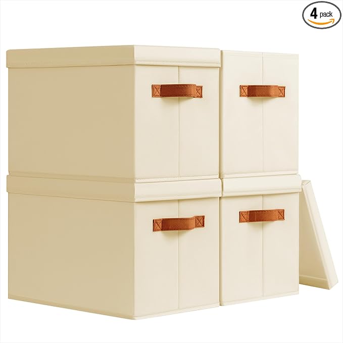 Storage Bins with Lids by Homsorout