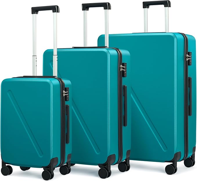MILADA Luggage Sets With Spinner Wheels, Hard Shell Suitcases TSA Approved by MILADA