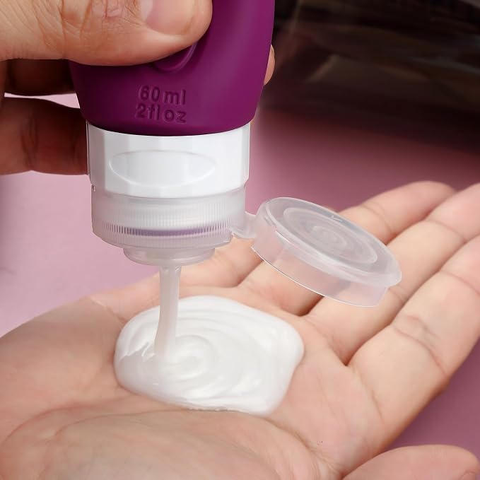 Travel Bottles for Toiletries, Tsa Approved 2oz Travel size Bottles, BPA Free - Image 4