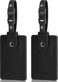 Premium Genuine Leather Luggage Tags by TESKYER