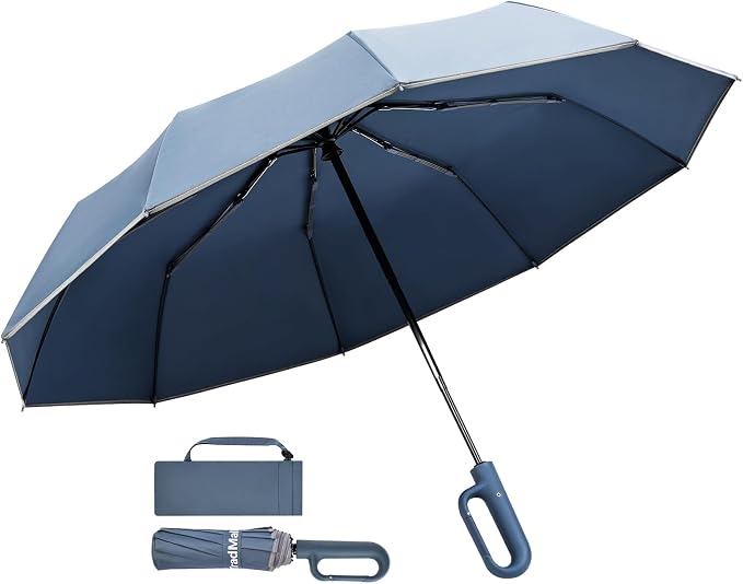 TradMall Travel Umbrella, 280T Fabric Windproof Automatic Portable Compact by TradMall