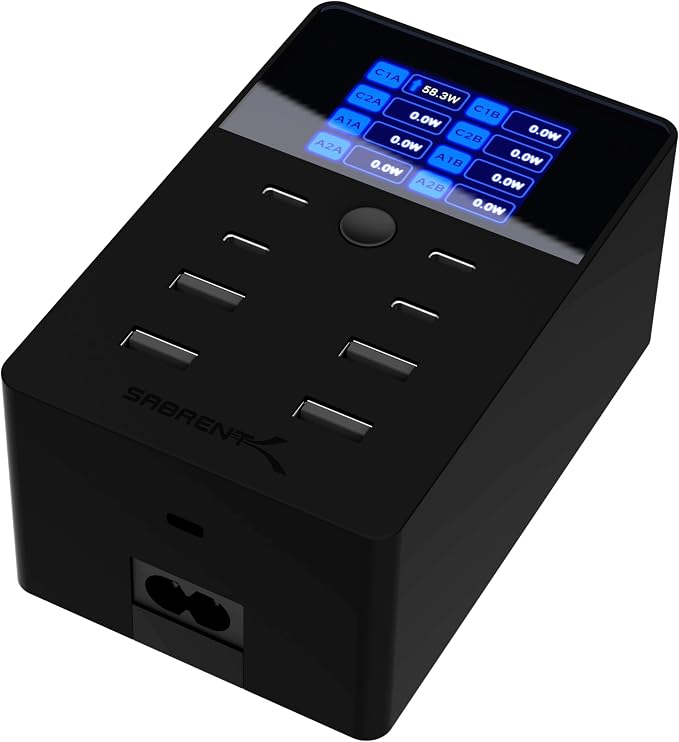 SABRENT 252W Charger – 8-Port USB PD 3.0 by SABRENT