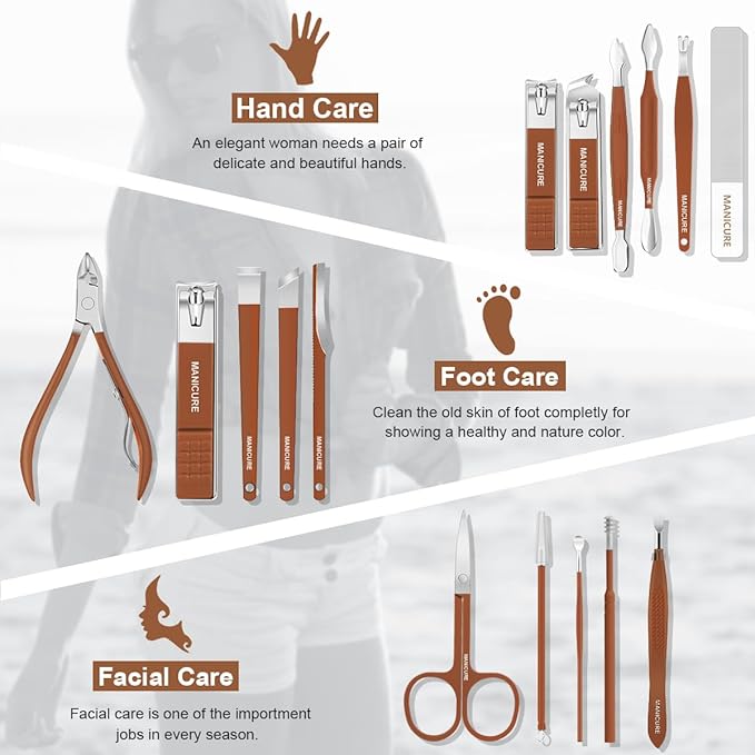 Manicure Set Professional Nail Clippers Pedicure Kit - Image 2