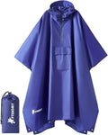 PTEROMY Hooded Rain Poncho for Adult by PTEROMY