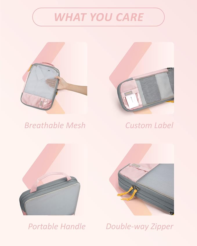BAGSMART 6 Set Compression Packing Cubes - Image 6