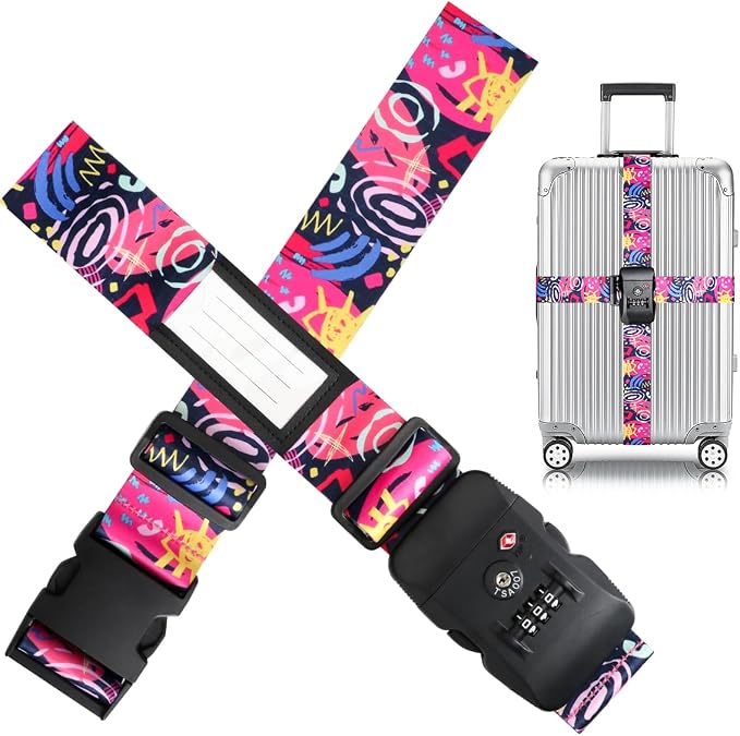 Adjustable Travel Luggage Strap Suitcase Belt Travel Bag Accessories 1.96 in W by Gutsdoor