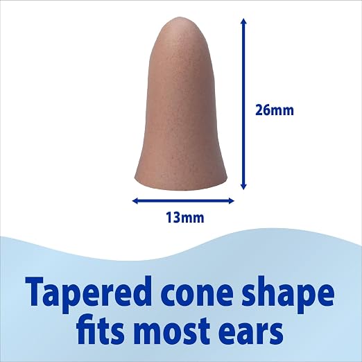 ThereCare Soft Foam Earplugs | 30 dB Noise Reduction | Slim-Fit | 50 Pairs Per - Image 8