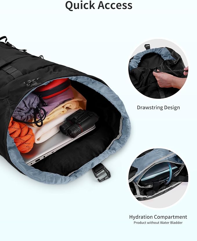 Blue Quartz Hiking Backpack 30L Lightweight Packable Backpack - Image 4