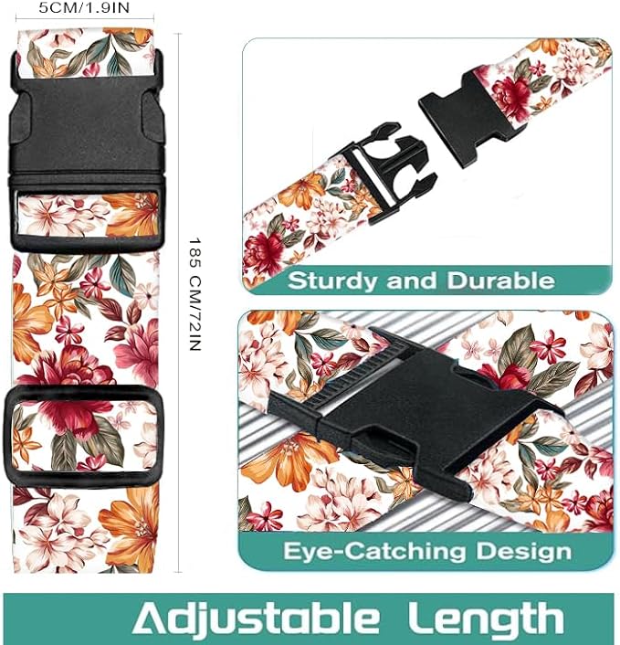 Luggage Straps for Suitcases Travel Belt Accessories, Cute Suitcase Strap - Image 5