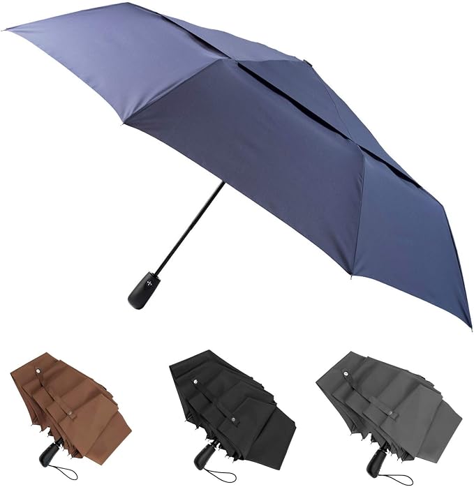 Large Umbrella Windproof 54 Inch Folds Into Portable Travel Size by ABrollyUmbrella