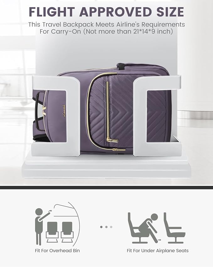 LOVEVOOK Laptop Backpack for Women, Large Capacity Travel Computer Work Bag - Image 8