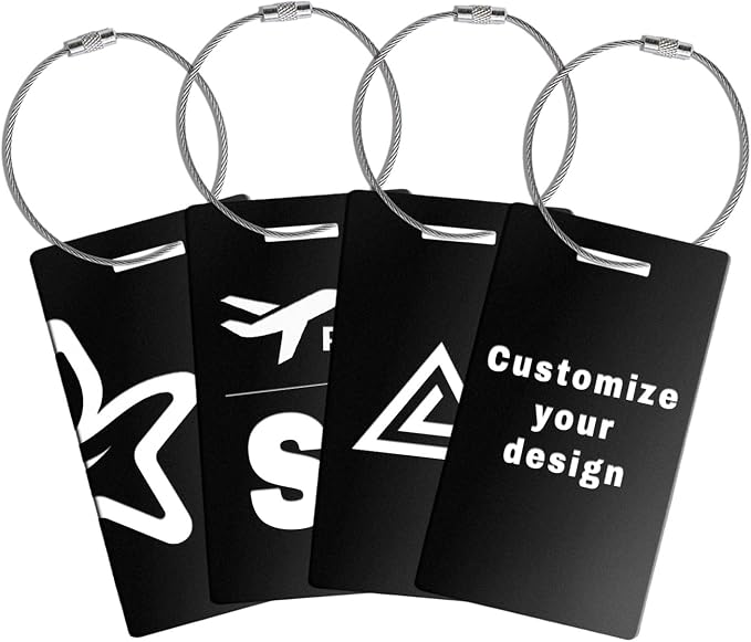 4 pcs Personalized Luggage Tags by comfortez