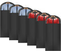 Univivi Long Garment Bags for Hanging Clothes, 6 Pack by Univivi