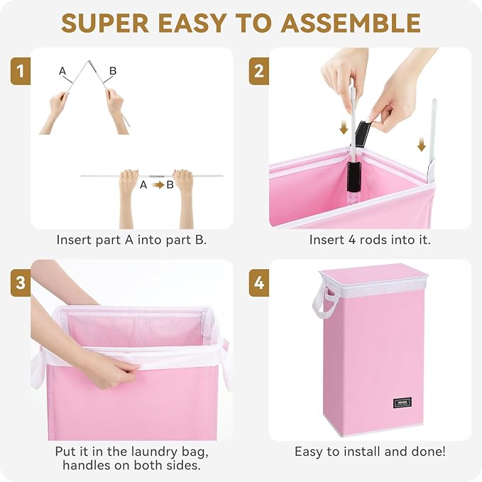 SOLEDI Slim Laundry Hamper - Image 7