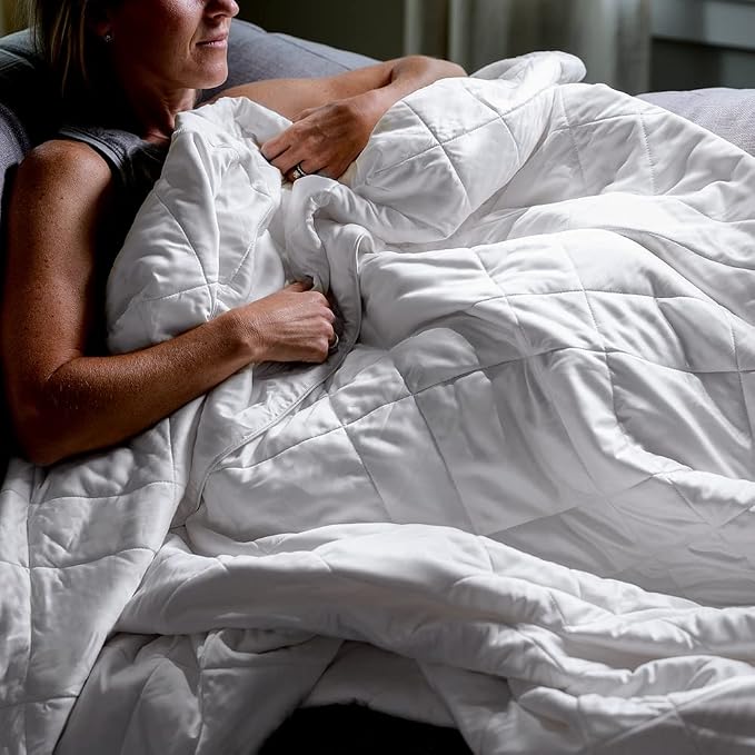 LUXOME Lightweight Blanket | 100% Rayon from Bamboo Fabric & Fill | King/Cal - Image 2