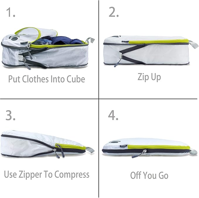Cipway Compression Packing Cubes Set, Ultralight Expandable Travel Packing - Image 2