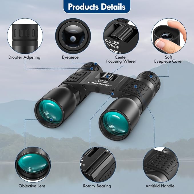 12x32 Binoculars Compact for Adults - Image 5