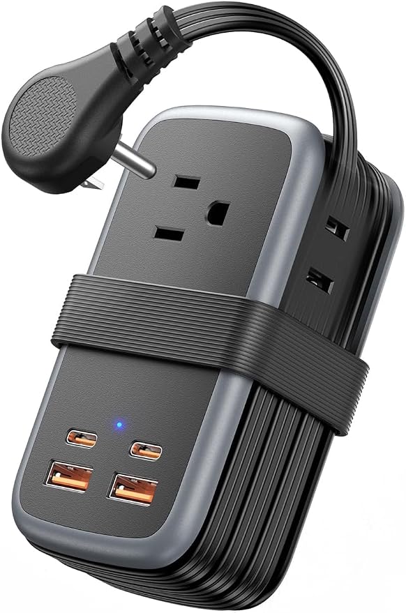 NTONPOWER GAN Ultra 65W USB Fast Charging Station, 7 in 1 Travel Power Strip by NTONPOWER