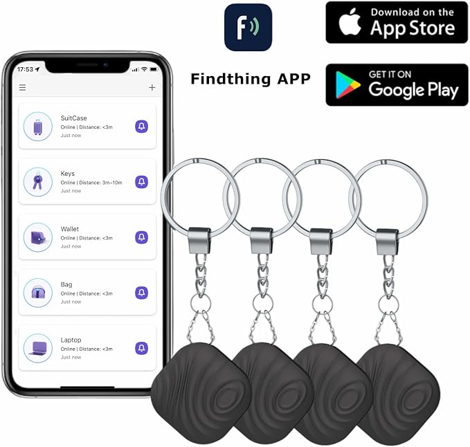 Findthing Key Finder Smart Tag 4-Pack - Image 4