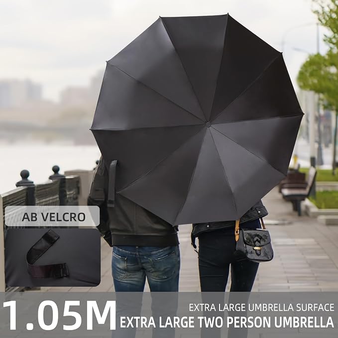 Folding Umbrella Anti-UV Compact Durable Folding Umbrella Auto Open Close - Image 4