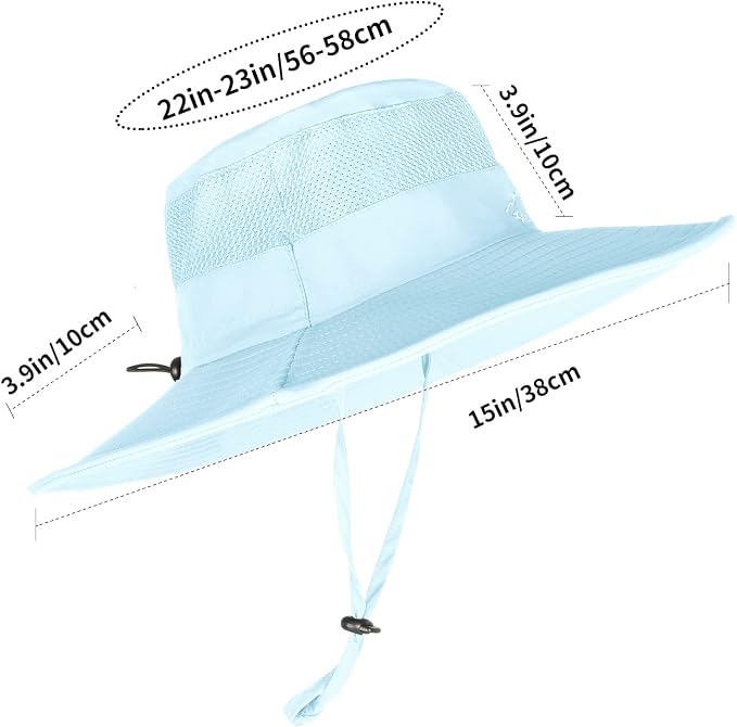Sun Hats for Men Women Fishing Hat UPF 50+ Breathable Wide Brim Summer UV - Image 6