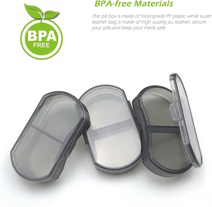 VOFOON Small Pill Organizer, Travel Pill Box - Image 7