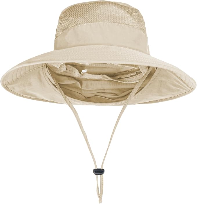 Sun Hats for Men Women Fishing Hat UPF 50+ Breathable Wide Brim Bucket Hats - Image 3