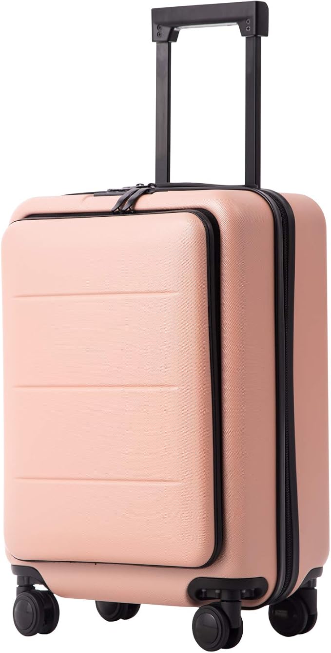 Coolife Luggage Suitcase Piece Carry On ABS+PC Spinner Trolley by COOLIFE