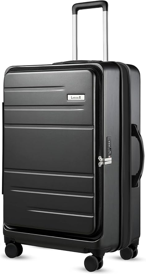 LUGGEX 24 Inch Luggage with Spinner Wheels, Expandable PC Hard Shell Checked by LuggeXLUGGAGE