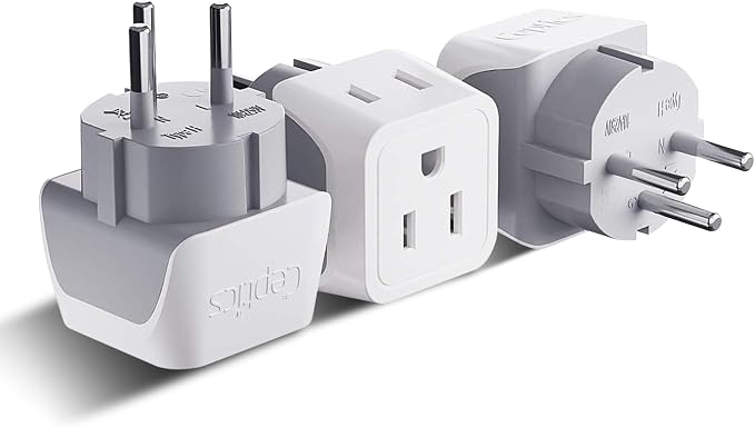 Ceptics Israel Plug Adapter - 2 in 1 Type H Adapter by Ceptics