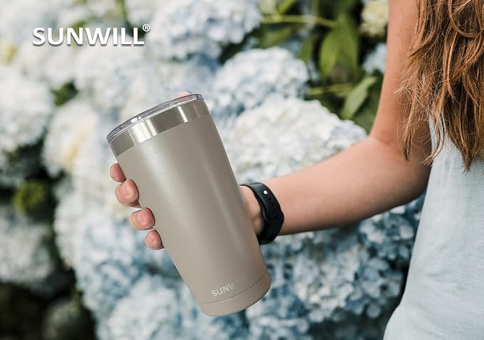 SUNWILL Travel Coffee Tumbler 20 oz, Insulated Mug - Image 7