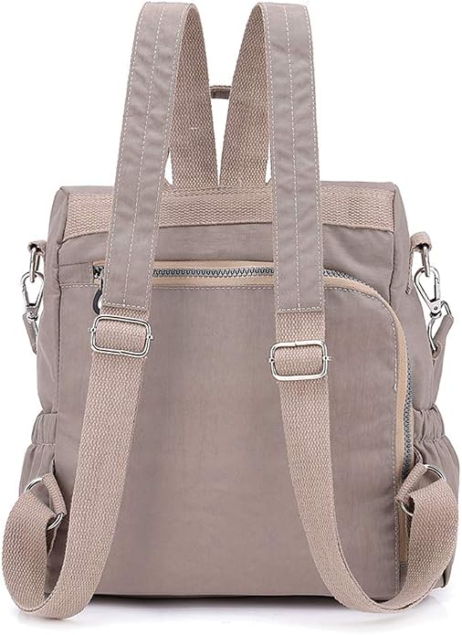 MINTEGRA Women Shoulder Backpack Multi-Pocket Nylon Purse Large Capacity - Image 4