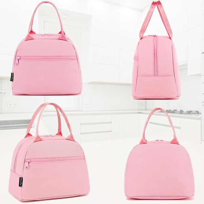 FlowFly Lunch Bag for Women Insulated Lunch Box Corduroy Lunch Tote Cooler for - Image 4