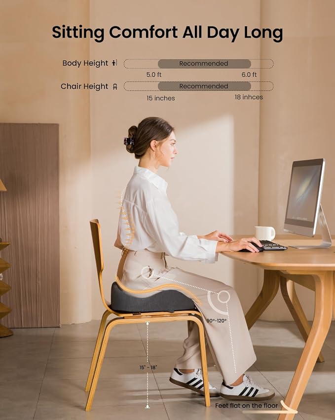 ProtoArc Seat Cushion, Office Chair Cushion - Image 4