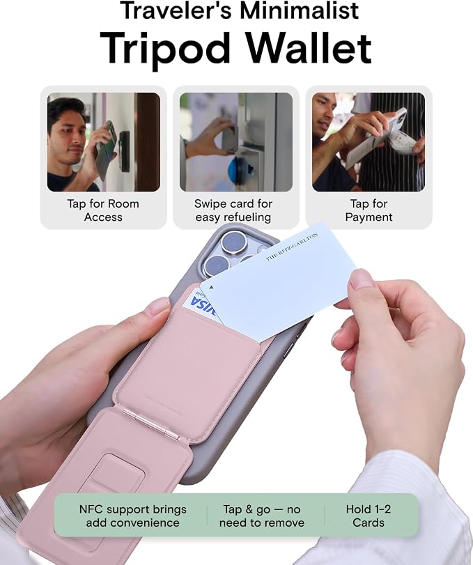 MOFT Phone Tripod Wallet for iPhone, Mulit-Angles, Lightweight & Portable Phone - Image 4