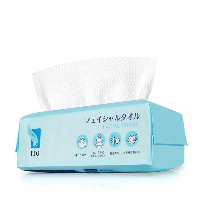 ITO Disposable Face Towel, Ultra-Soft 1-Second Quick-Dry Face Towels, Gentle by ITO