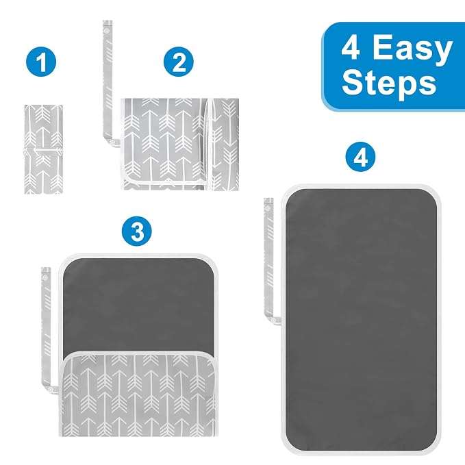 Accmor Portable Diaper Changing Pad, Waterproof Foldable Baby Changing Mat - Image 6