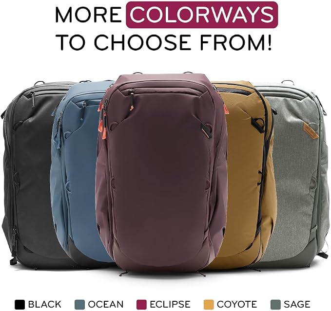 Peak Design Travel Backpack 45L, Expandable 35-45L Design, Rear and Top Access - Image 8