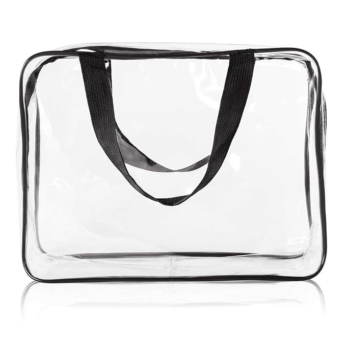 6Pcs Crystal Clear PVC Travel Toiletry Bag Kit - Image 7