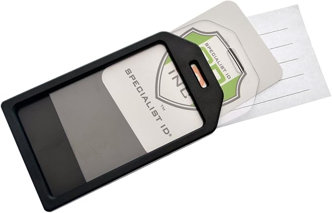 5 Pack - Premium Rigid Airline Luggage Tag Holders - Heavy Duty Hard Plastic - Image 5
