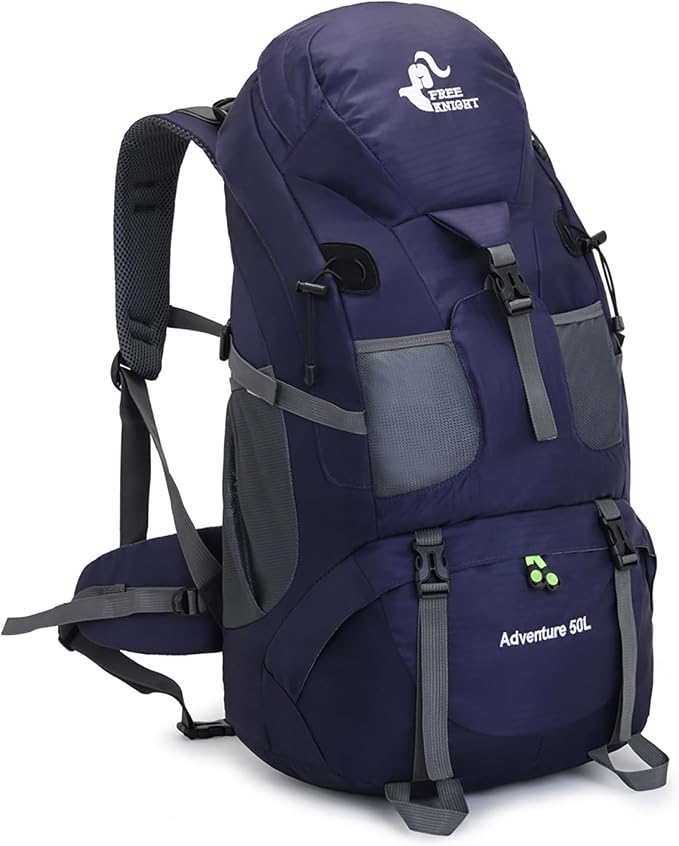 Bseash 50L Hiking Backpack, Water Resistant Lightweight Outdoor Sport Daypack by Bseash