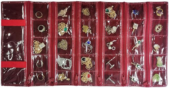 Travel Jewelry Roll Bag Portable Organizer Pouch - Image 7