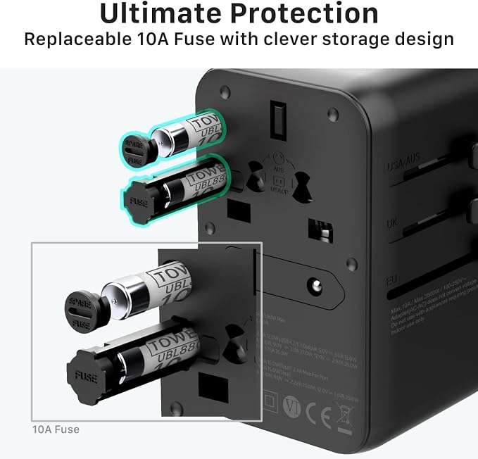 Fosmon Universal Travel Adapter Worldwide - Image 9