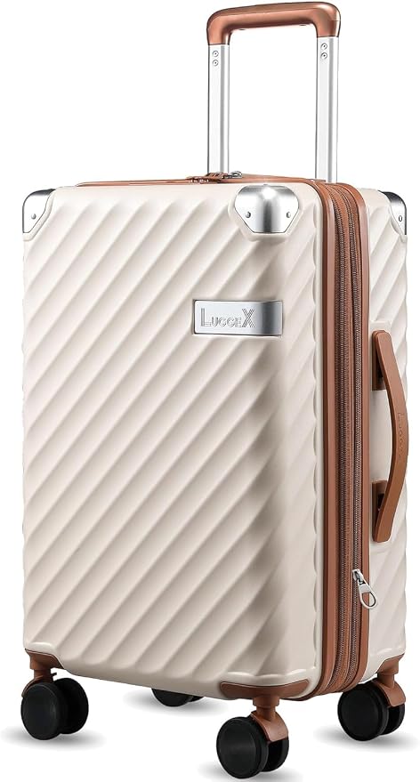 LUGGEX Luggage with Spinner Wheels, Polycarbonate Expandable Hard Shell Suitcase by LuggeXLUGGAGE