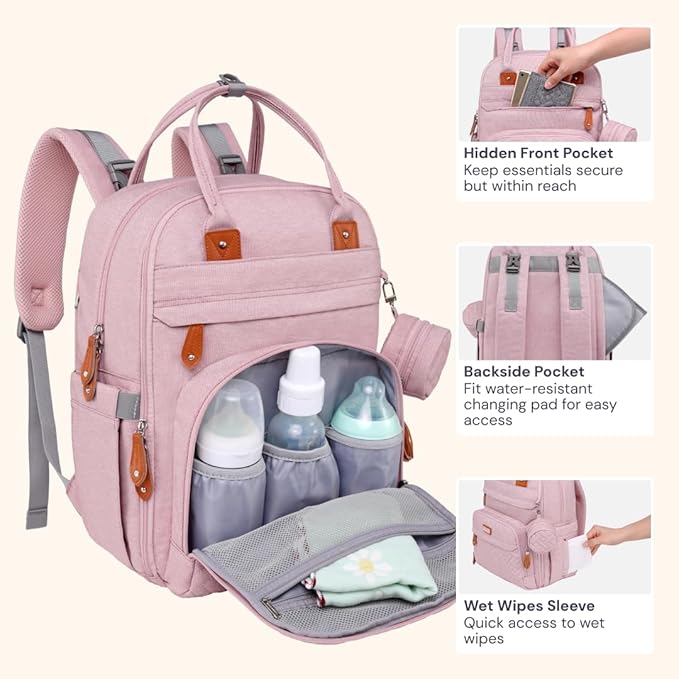 BabbleRoo Diaper Bag Backpack - Image 5