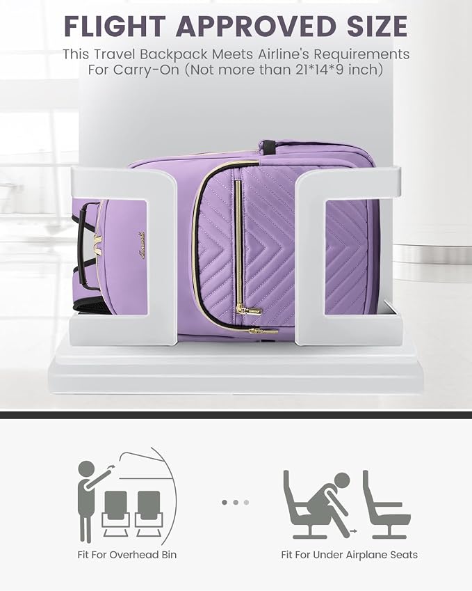 LOVEVOOK Laptop Backpack Purse for Women, Work Travel Computer Bags, College - Image 8