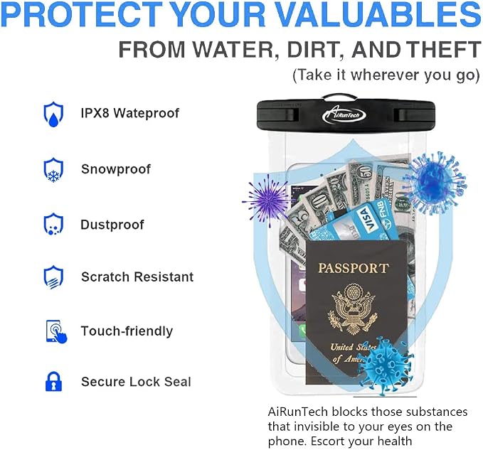 AiRunTech Waterproof Fanny Pack, Waterproof Phone Pouch - Image 8