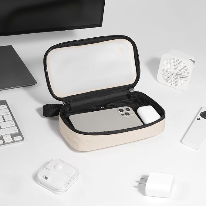 pack all Clear Electronic Organizer, TPU Cable Organizer Bag, Compact Cord - Image 8